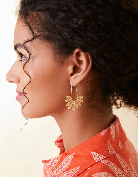 Earrings - Palmetto Hoop - Gold
