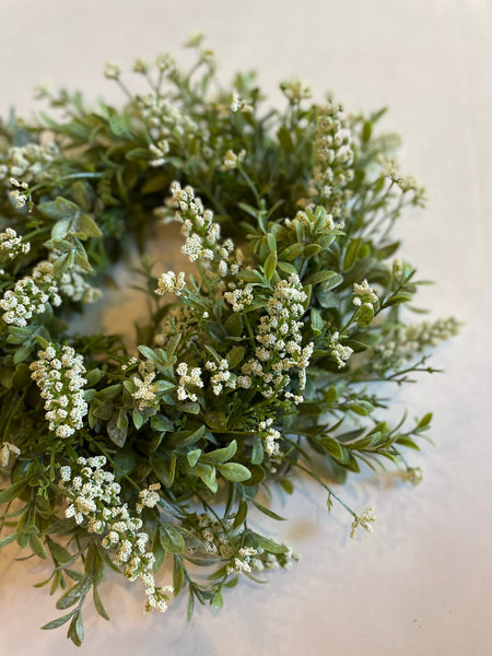 Candle Ring/Wreath - Cream Sweetspire