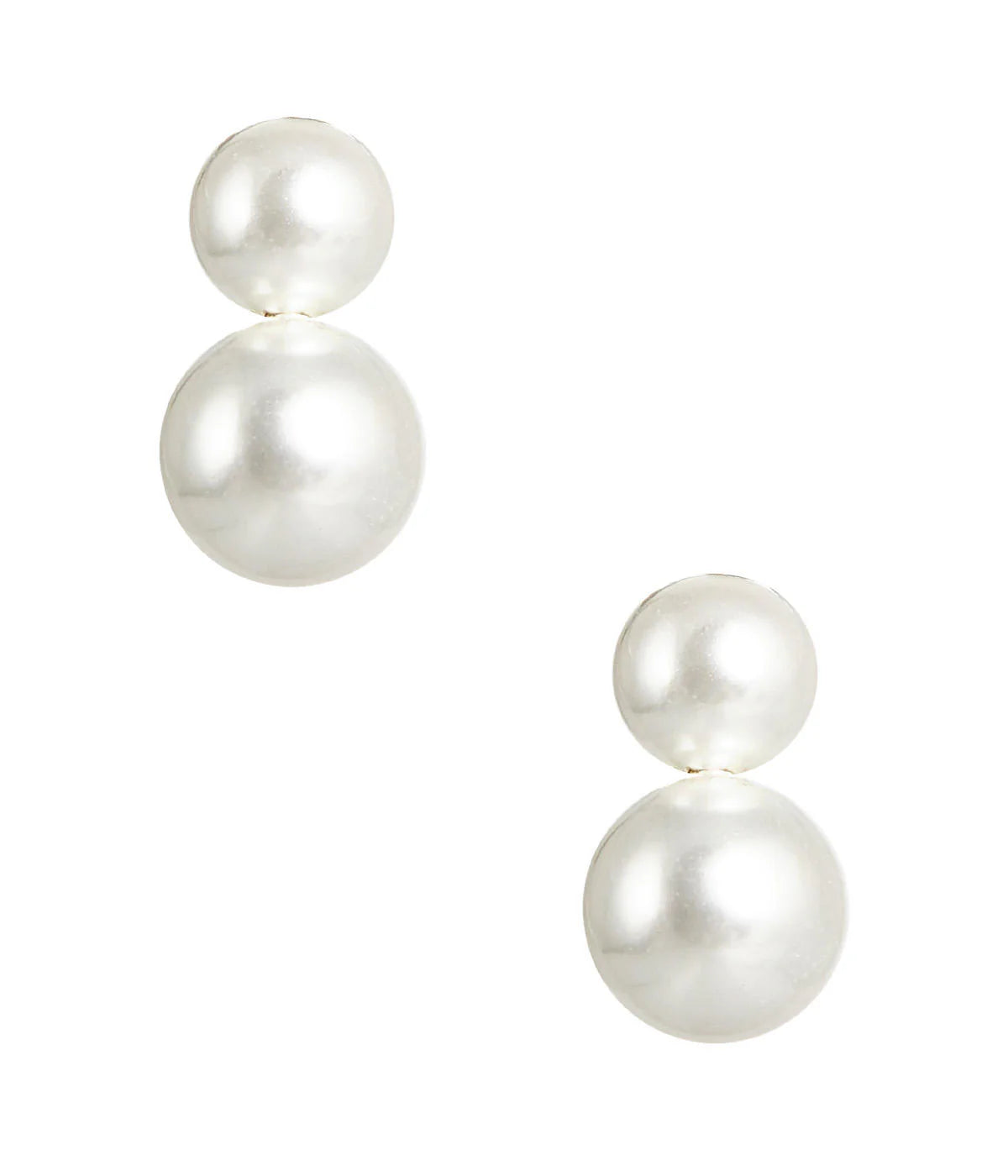 Earrings - Audrey Double Pearl - Small