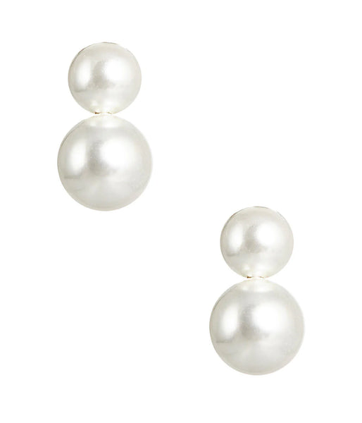Earrings - Audrey Double Pearl - Small
