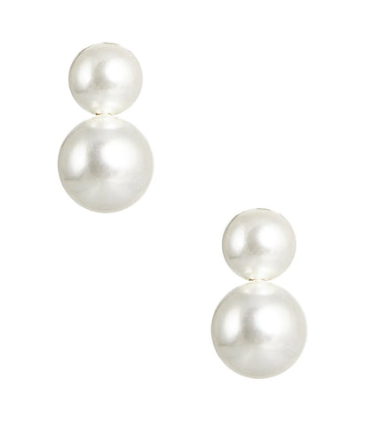 Earrings - Audrey Double Pearl - Small