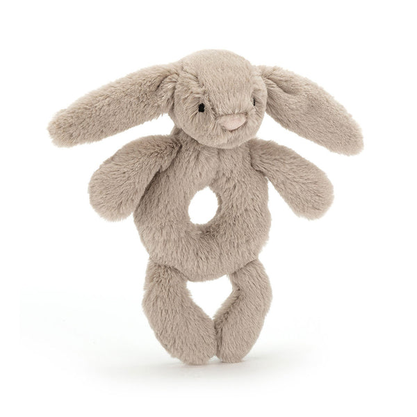 Bashful Beige Bunny - Ring Rattle