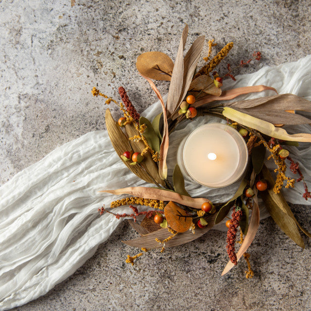 Candle Ring - 11" Mixed Heather/Berries