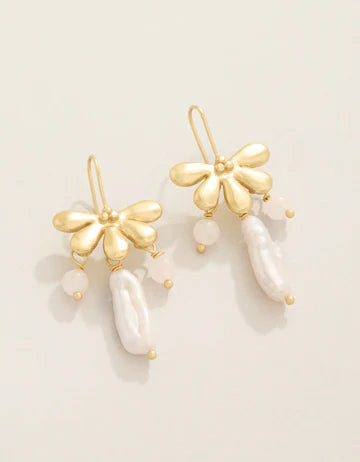 Earrings - Vilano - Pearl White