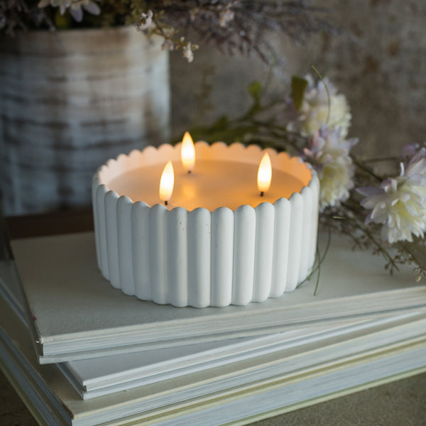 Battery Candle - White