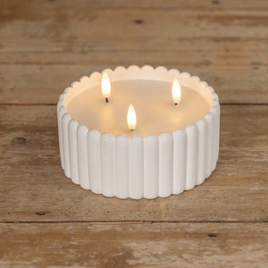 Battery Candle - White