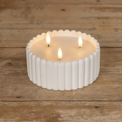 Battery Candle - White