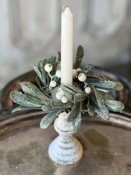 Candle Ring/Wreath - Ice Kissed Mistletoe