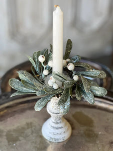 Candle Ring/Wreath - Ice Kissed Mistletoe