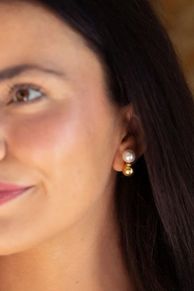 Earrings - Belle Mixed Pearl & Gold