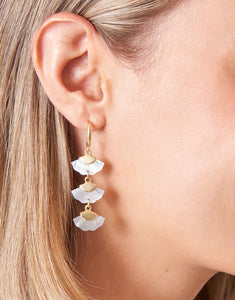 Earrings - Buttercup Dangle Mother-of-Pearl