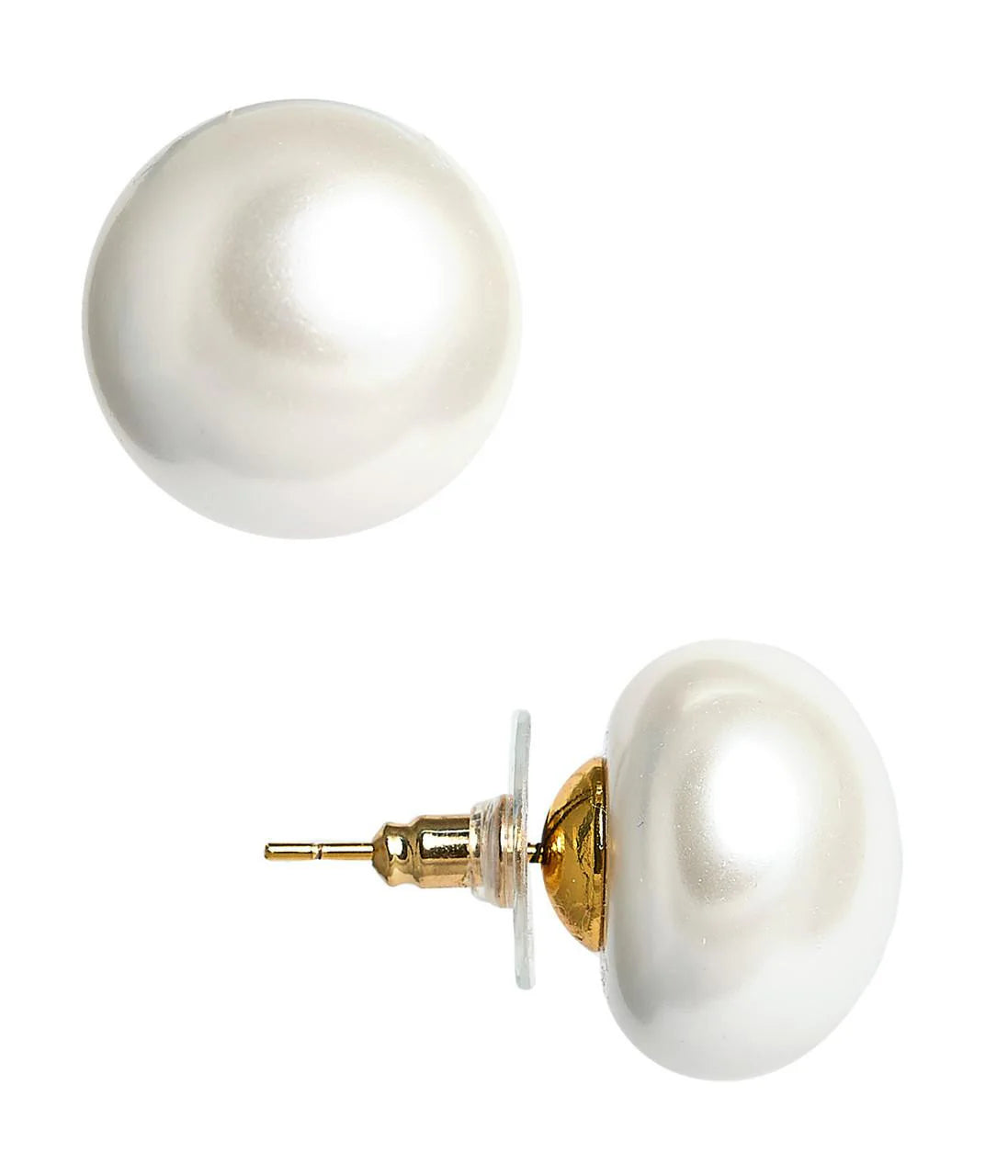 Earrings - Barrett Flat Pearl Stud