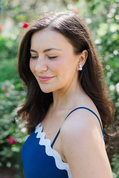 Earrings - Audrey Double Pearl - Small