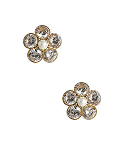 Earrings - La Fleur Stud Rhinestone