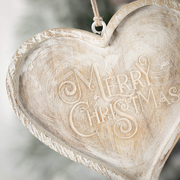 Ornament - Heart Merry Christmas