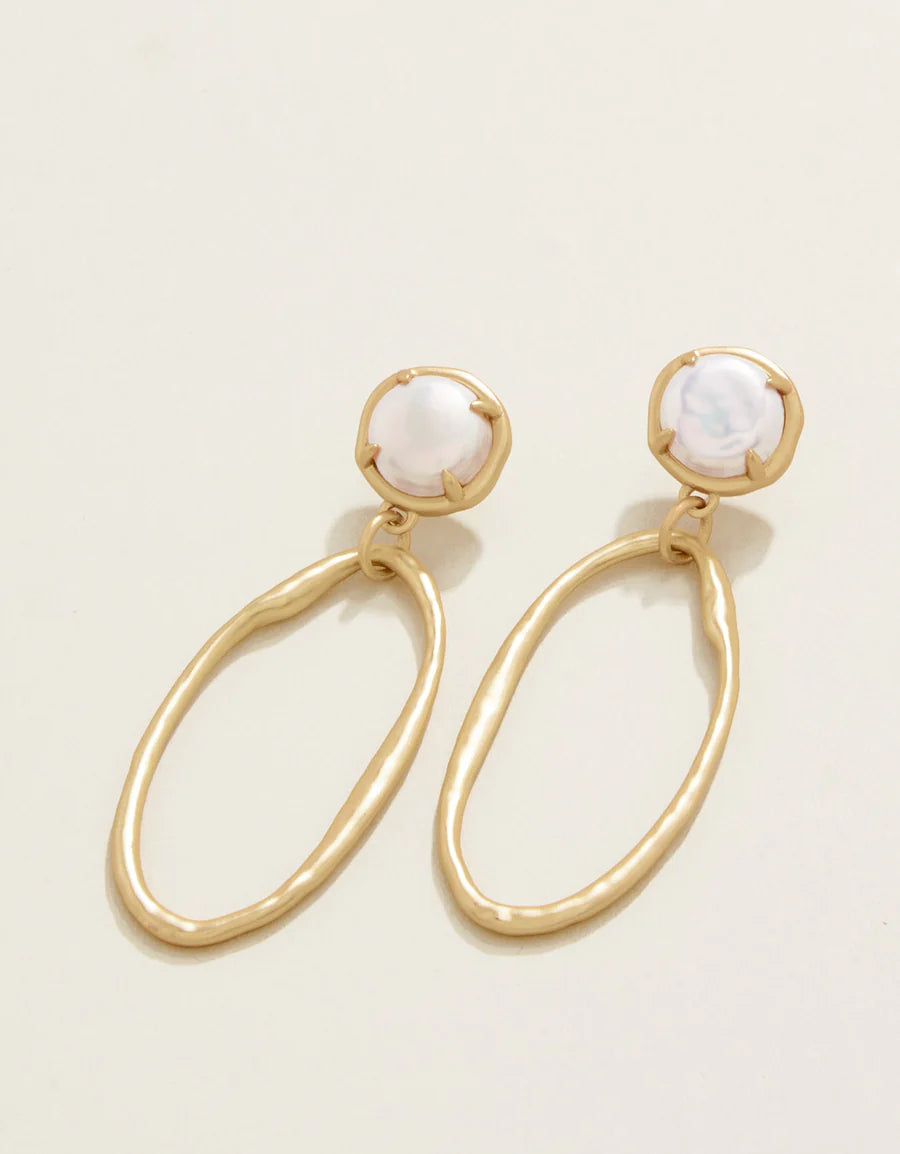 Earrings - River Club Pearl