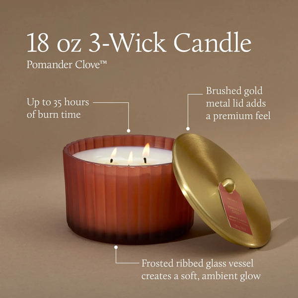 Pomander Clove - 3 Wick Candle