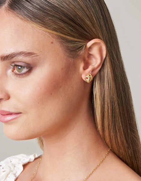Earrings - Cane Stud - Gold