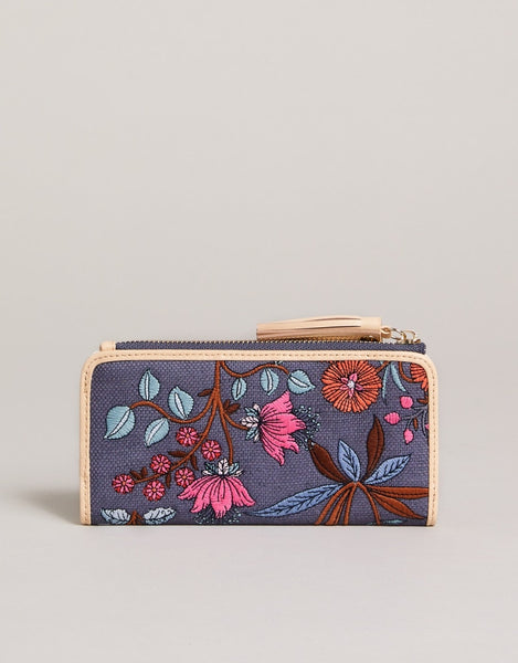 Spartina - Tassel Snap Wallet - Oyster Factory Floral