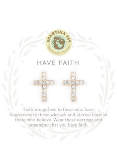 Earrings - Have Faith - Gold