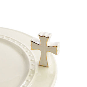 Mini - White Cross -  Cross