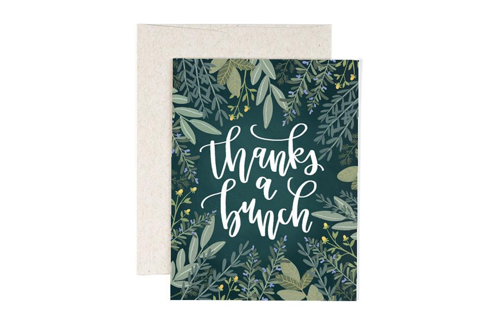 Greeting Card - Thanks a Bunch