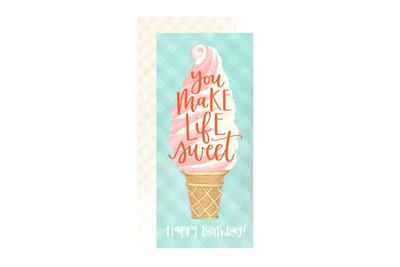 Greeting Card - Ice Cream Birthday