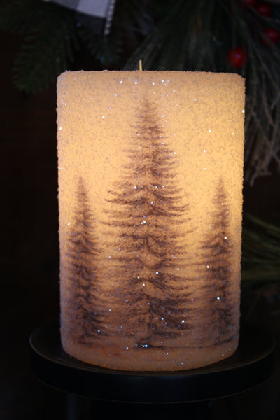 Candle Sleeve - Three Christmas Trees