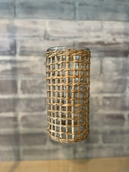 Vase - Cane Wrapped
