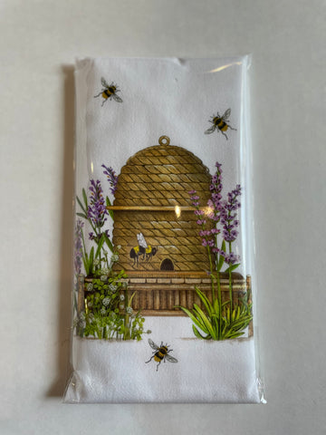 Flower Sack Towel - Lavender Beehive