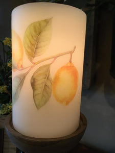 Candle Sleeve - Lemons