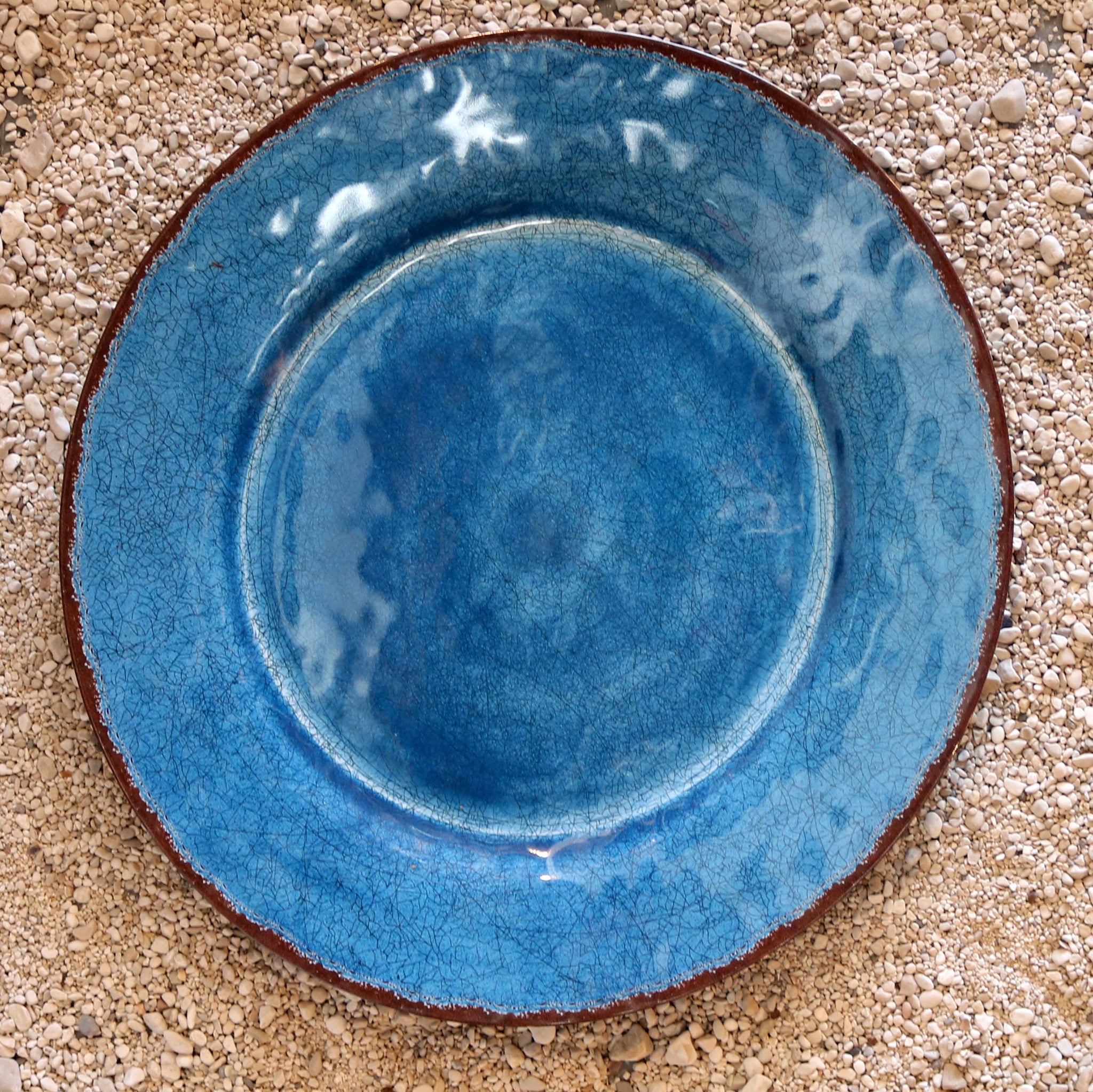 Antiqua Oval Platter - Blue