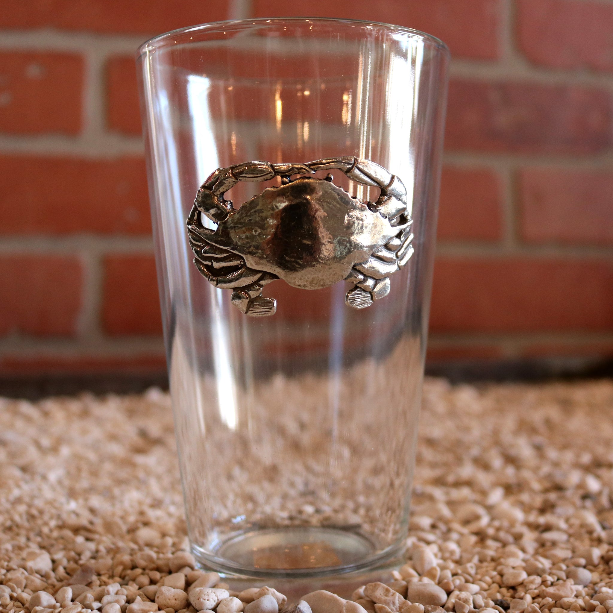 Pewter Blue Crab - Pint Glass