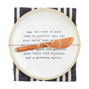 Plate Set - "May the Door Of Your Home..."