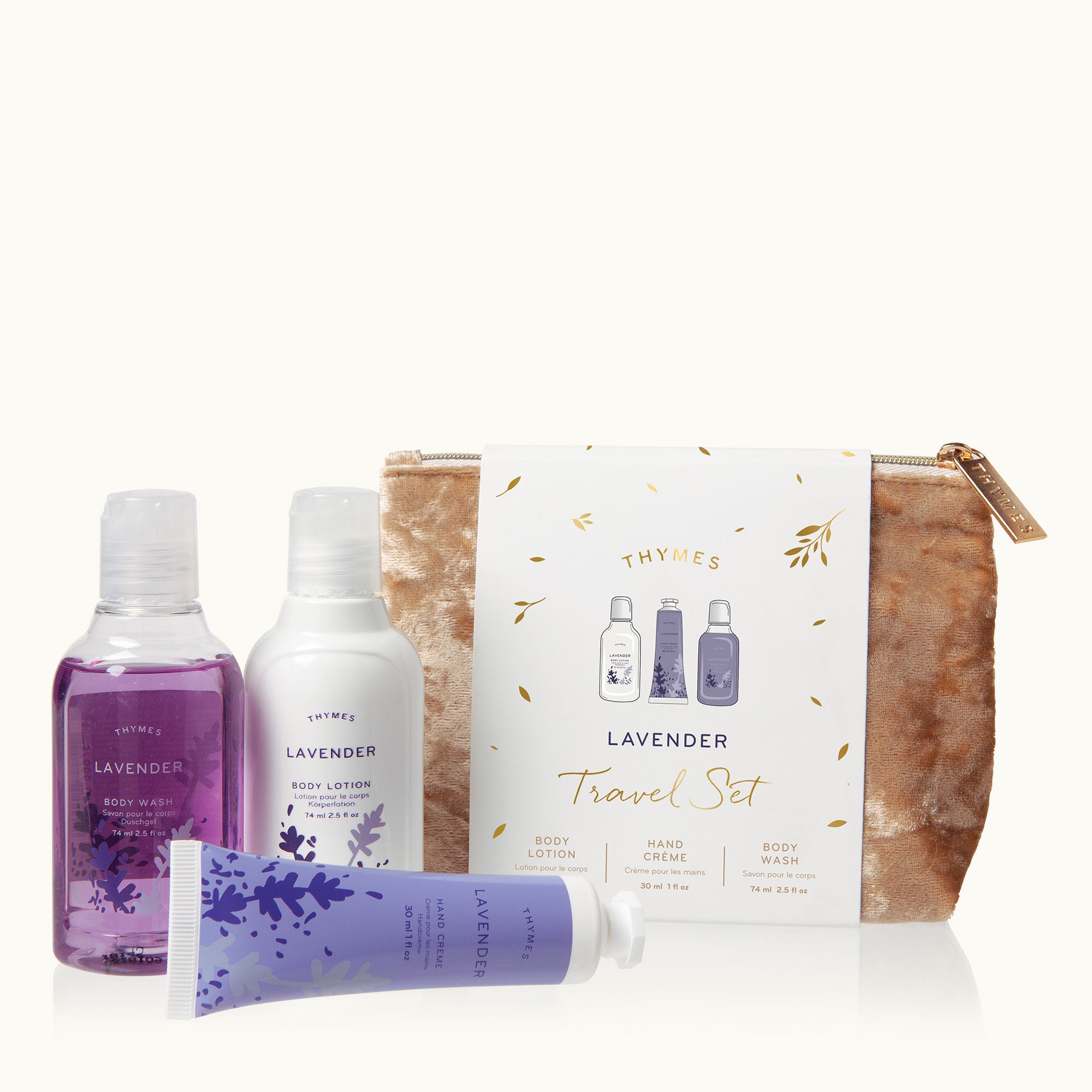 Travel Set w/Beauty Bag - Lavender
