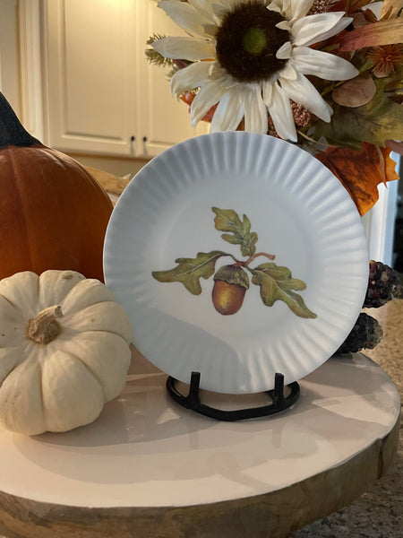 Melamine Plates - Appetizer - Set of four assorted fall