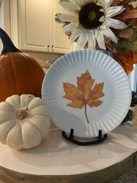 Melamine Plates - Appetizer - Set of four assorted fall